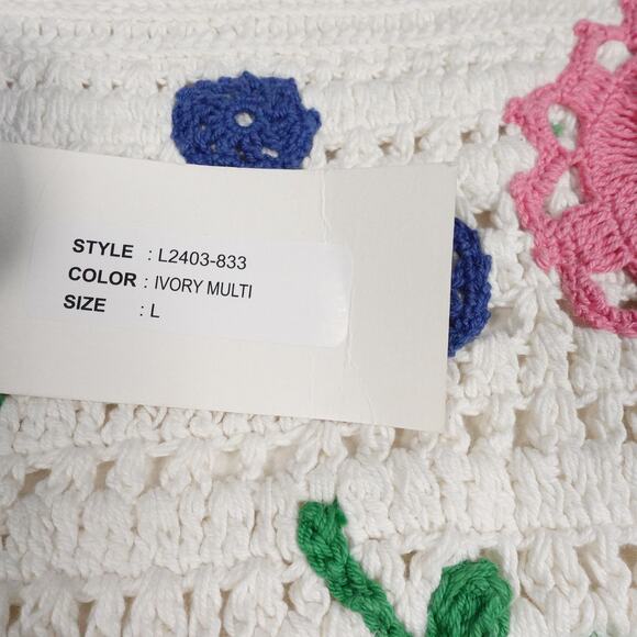 New Love the Label Tuckernuck Leighton Skirt Crochet Floral Large 2297-28 - Picture 15 of 16